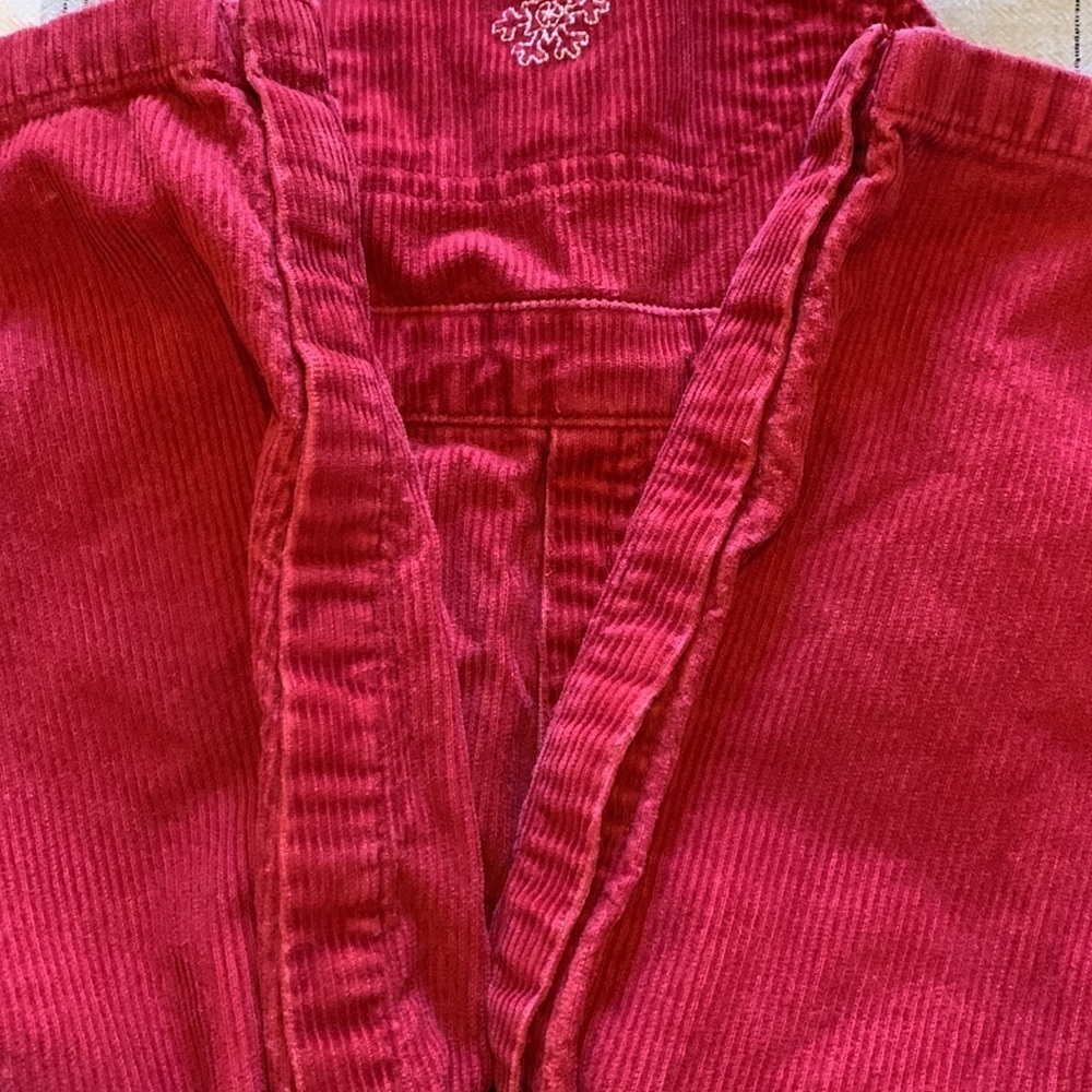 TALBOTS Kids Red Corduroy Overalls, Size 24m - Picture 6 of 6